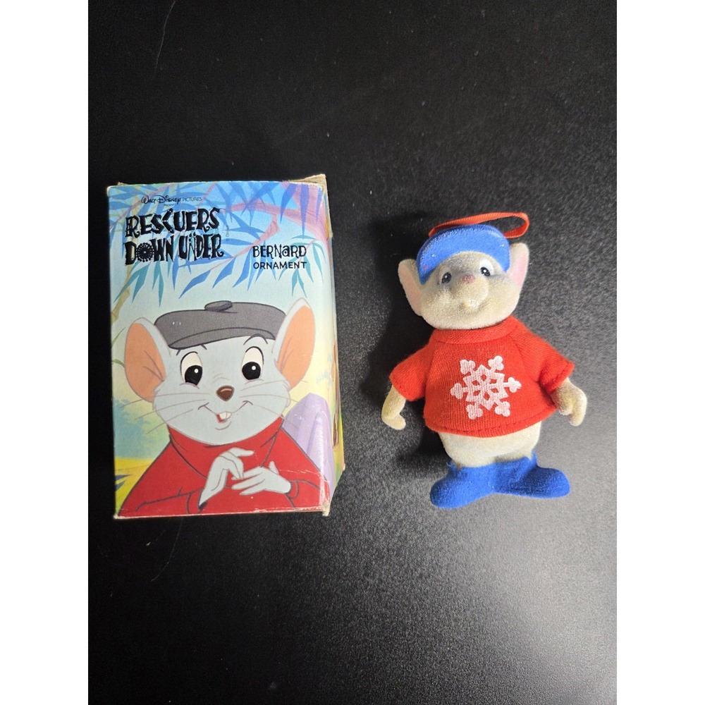 Vintage Disney Bernard the Mouse from the Rescuers McDonalds Ornament 1990